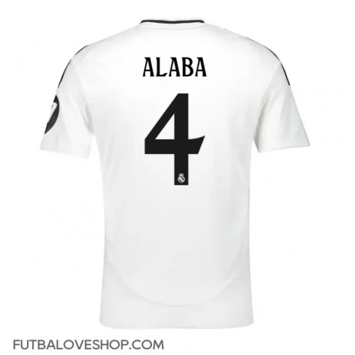 Dres Real Madrid David Alaba #4 Domáci 2024-25 Krátky Rukáv